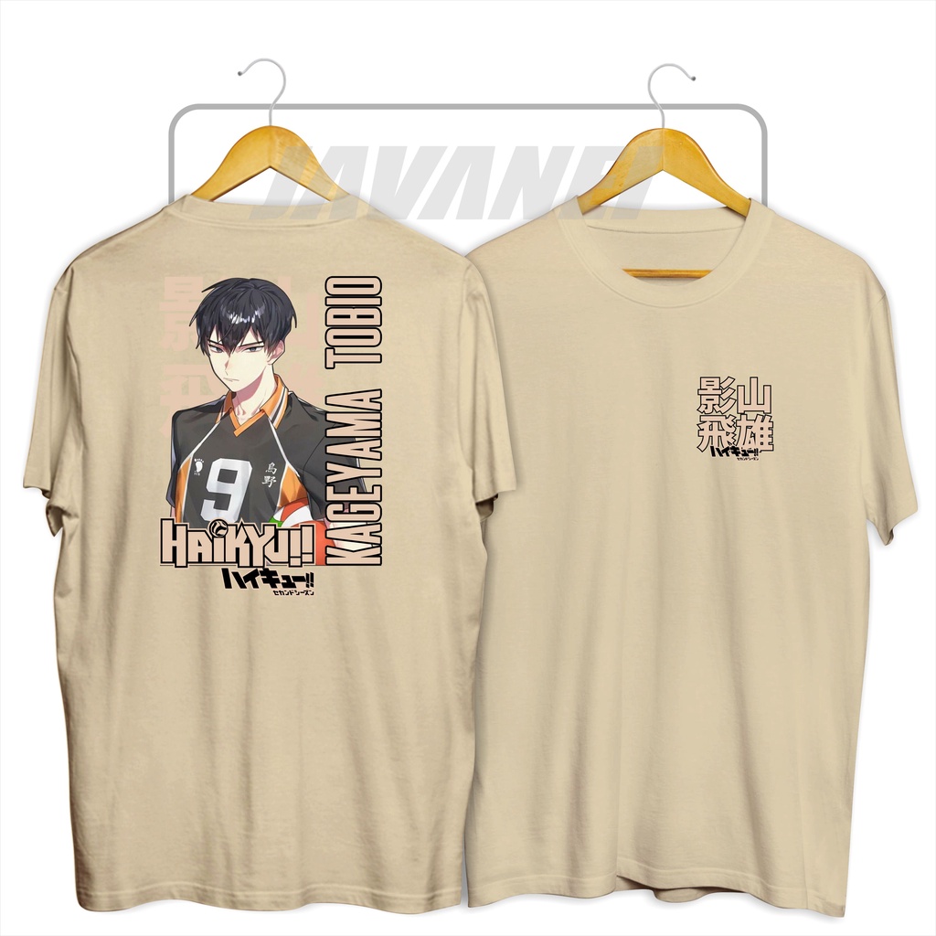 Jual Kaos Anime Kageyama Tobio Haikyu Cotton Combed 30s Premium