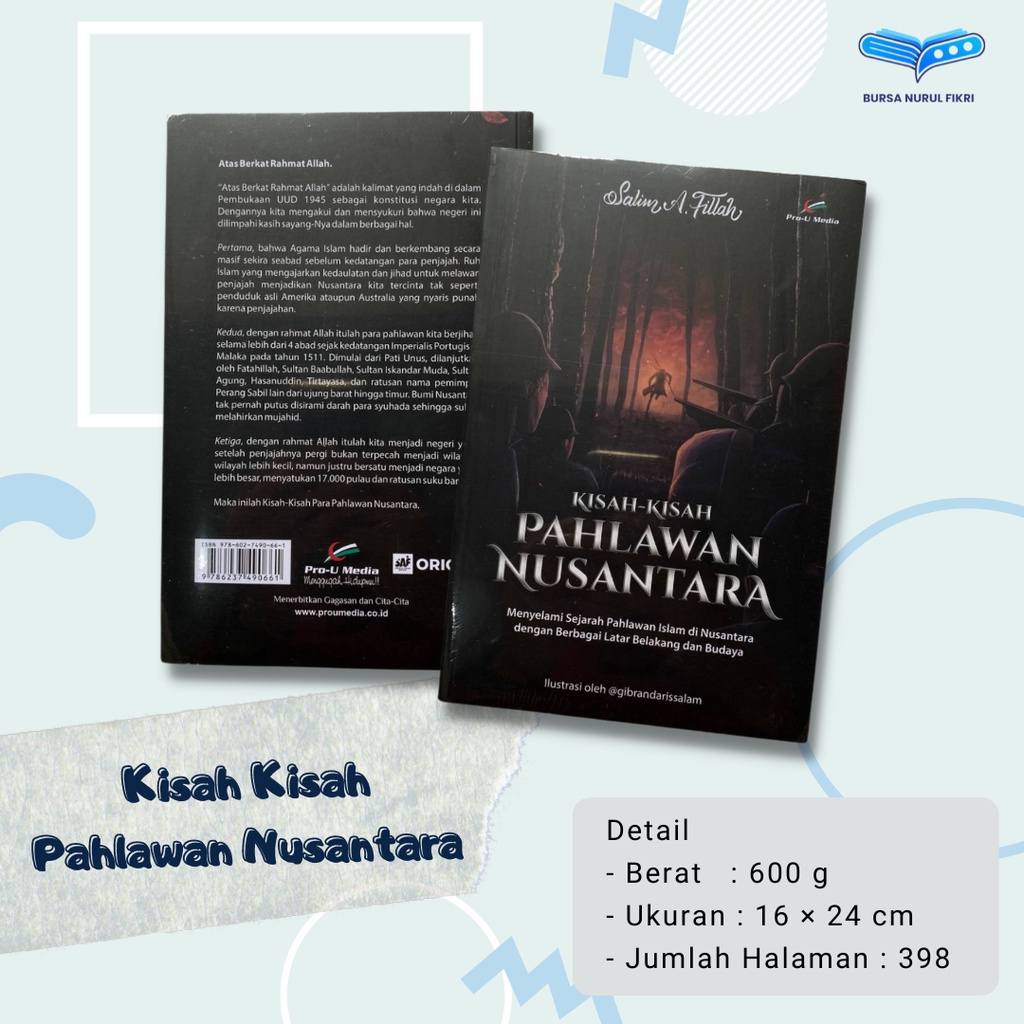 Jual Buku Kisah Kisah Pahlawan Nusantara Pro U Media Salim A Fillah