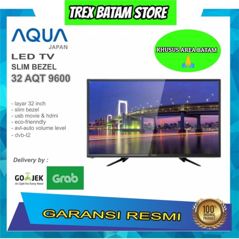 Jual AQUA 32 AQT 9600 LED TV 32 INCH DIGITAL TV BATAM Shopee Indonesia