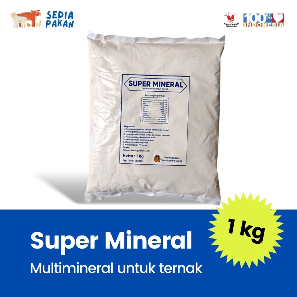 Jual Super Mineral 1 Kg Super Mineral Premix Sapi Premix Kambing