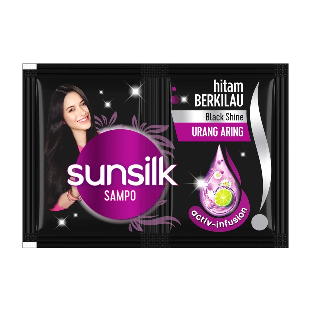 Jual Sunsilk Shampoo Black Shine Sachet Ml Shopee Indonesia