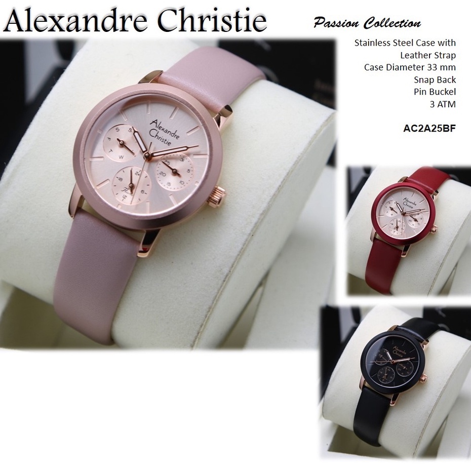 Jual Jam Alexander Christie Wanita Ori Kulit Ac A Alexandre Cristy