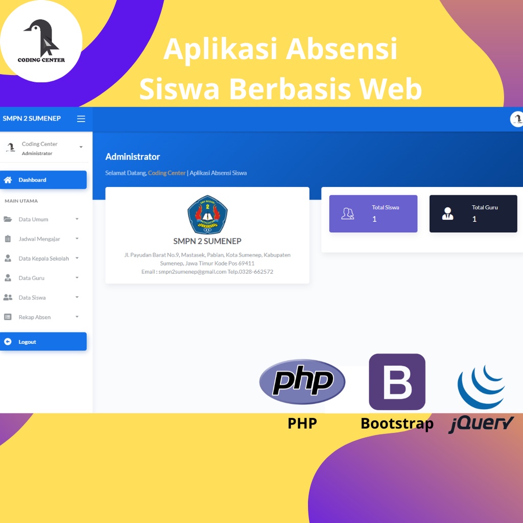 Jual Source Code Aplikasi Web Absensi Siswa PHP Shopee Indonesia