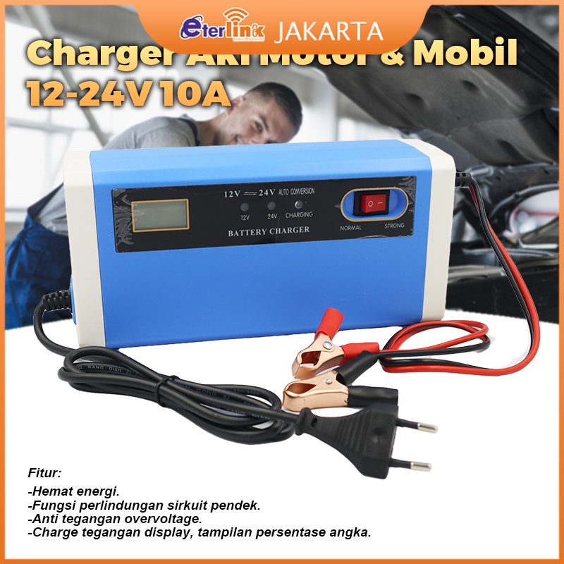 Jual Charger Aki Portable V A Mobil Motor Intelligent Chip