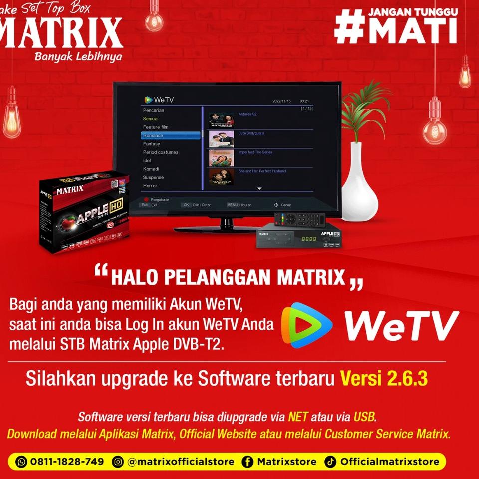 Jual Harga Termuraah Set Top Box Tv Matrix Apple Merah Garuda