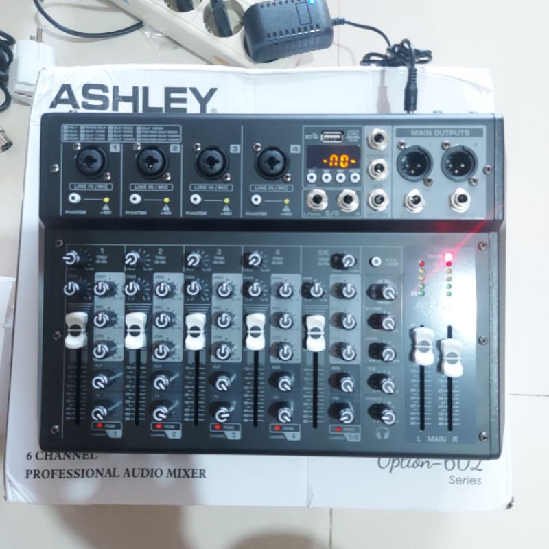 Jual Mixer Ashley Option Original Bluetooth Pc Soundcard Shopee