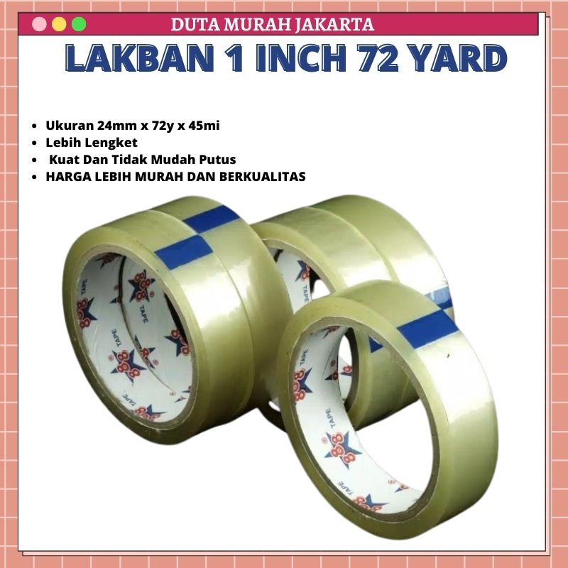 Jual Lakban Solatip Inch Mm X Yard Full Kualitas Lakban Daimaru