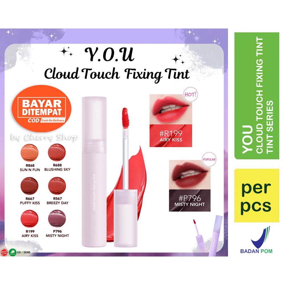 Jual Warna Tahan Lama Melembabkan Bpom You Cloud Touch Fixing Lip