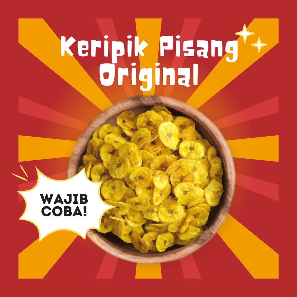 Jual Keripik Pisang Original Dan Keju Gr Keripik Pisang