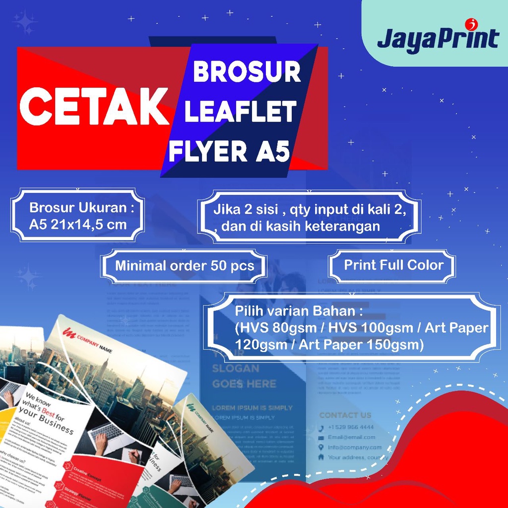 Jual Cetak Brosur Leaflet Flyer A Cepat Kilat Shopee Indonesia