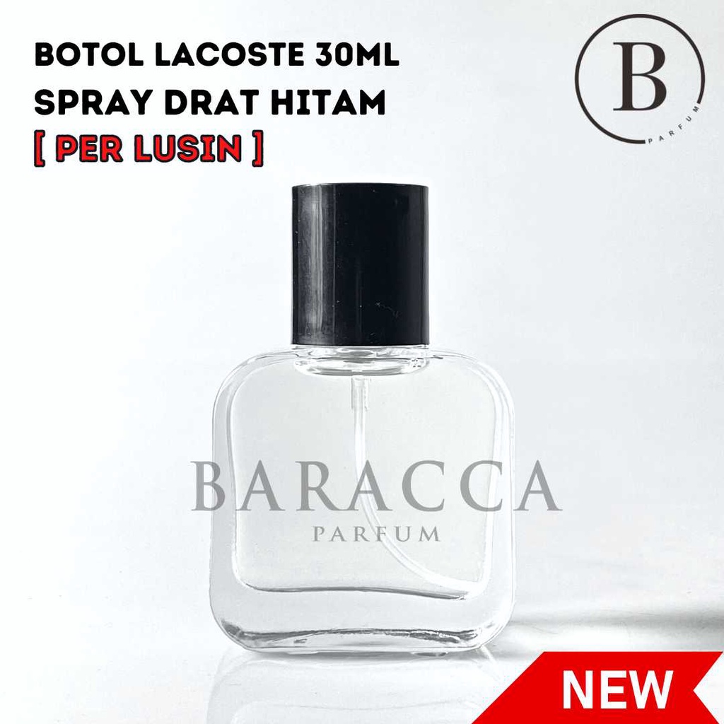 Jual Botol Parfum Lacoste 30ML Drat Hitam Botol Parfum Kosong Lacoste