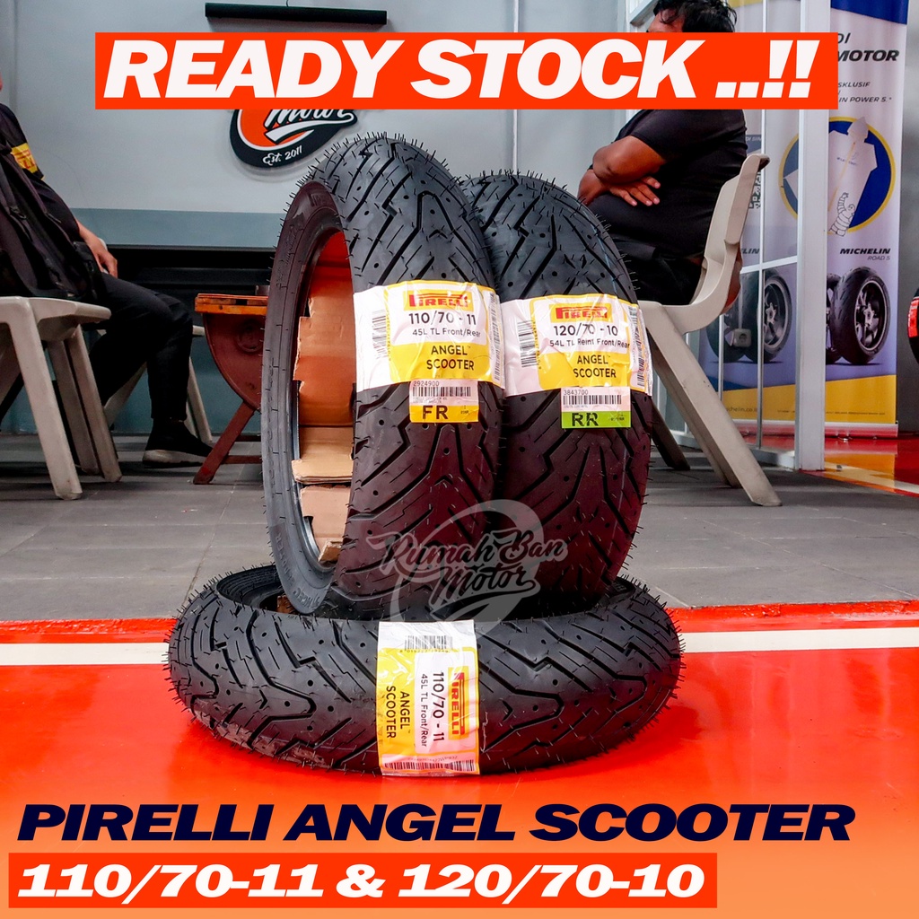 Jual Pirelli Angel Scooter 110 70 11 120 70 10 BAN MOTOR VESPA LX S