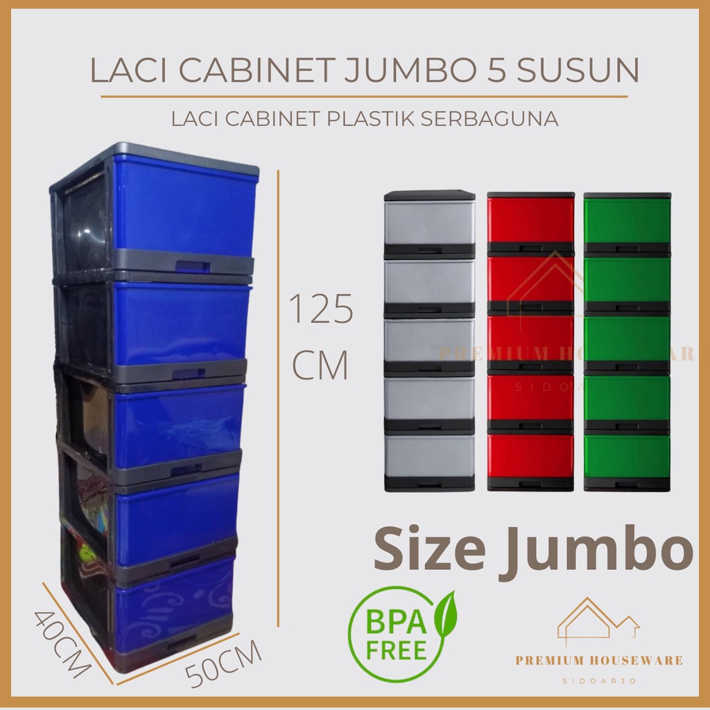 Jual LACI KABINET JUMBO 5 SUSUN EXCEL TERMURAH TEBAL MINIMALIS