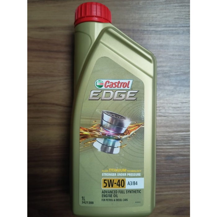 Jual Oli Mesin Castrol Edge 5W 40 A3 B4 Fluid Titanium 1L 66687