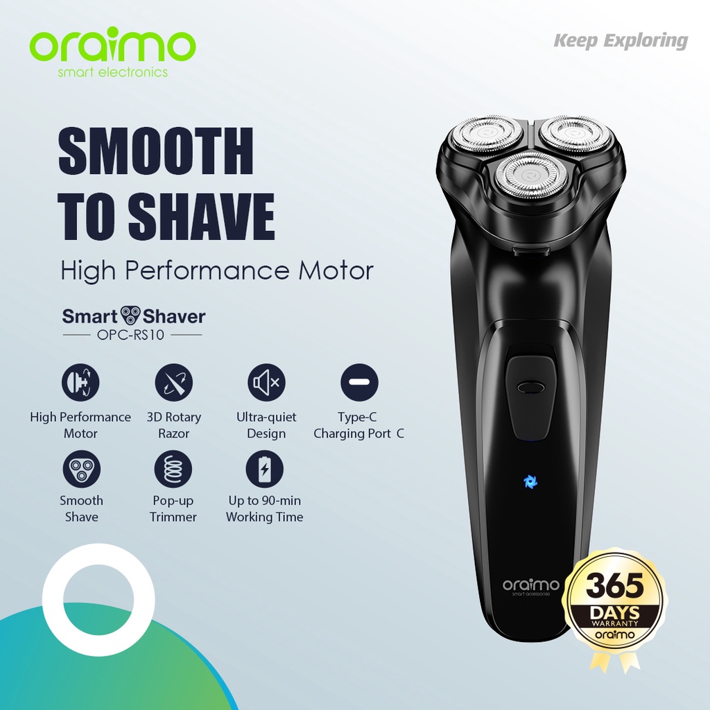 Jual Oraimo Smart Shaver Smooth To Shave Alat Cukur Electric Kumis