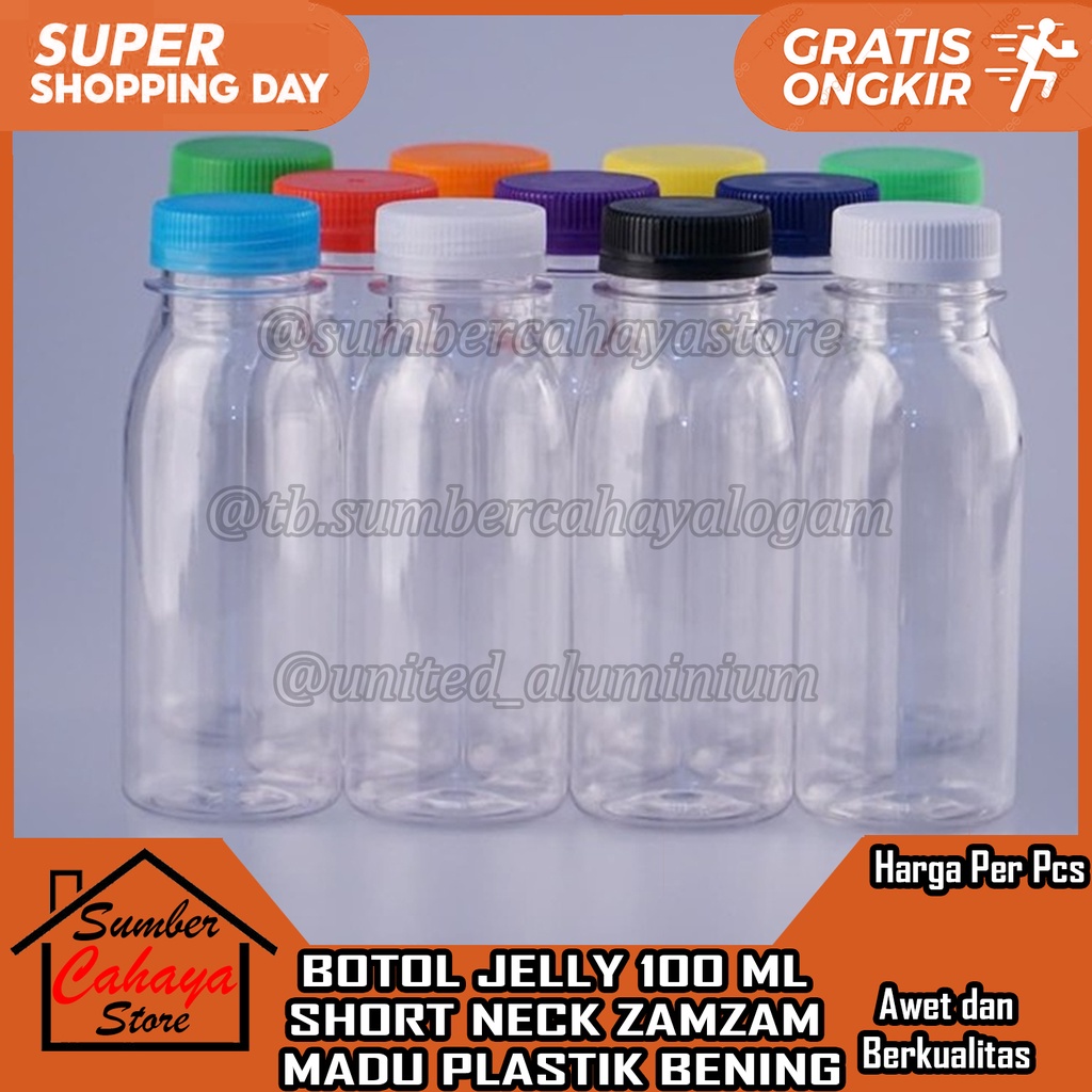 Jual Botol Plastik Ml Ml Bottle Jelly Ml Zam Zam Short Neck