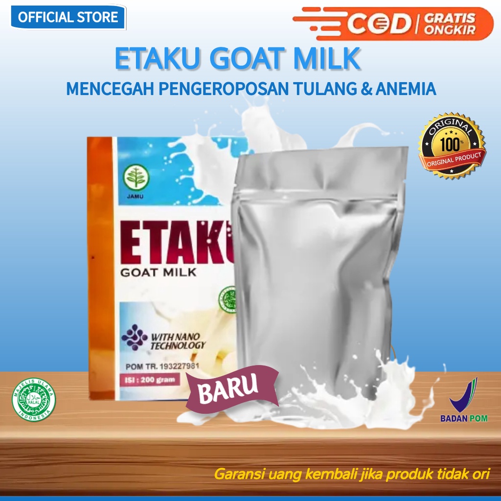 Jual Etaku Goat Milk Susu Kesehatan Tulang Sendi Obat Pengeroposan