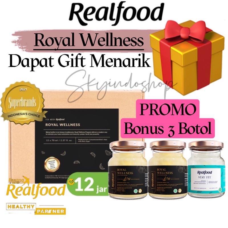 Jual Realfood Royal Wellness P Bonus Jar Minuman Sarang Burung