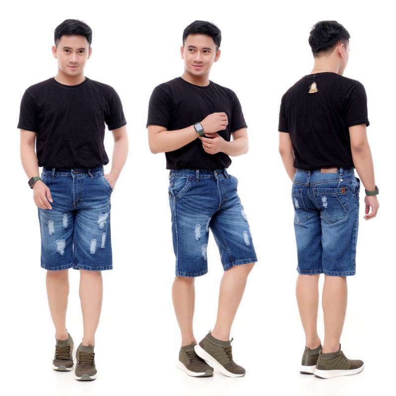 Jual Celana Pendek Sobek Celana Pendek Pria Jeans Celana Jeans Pendek