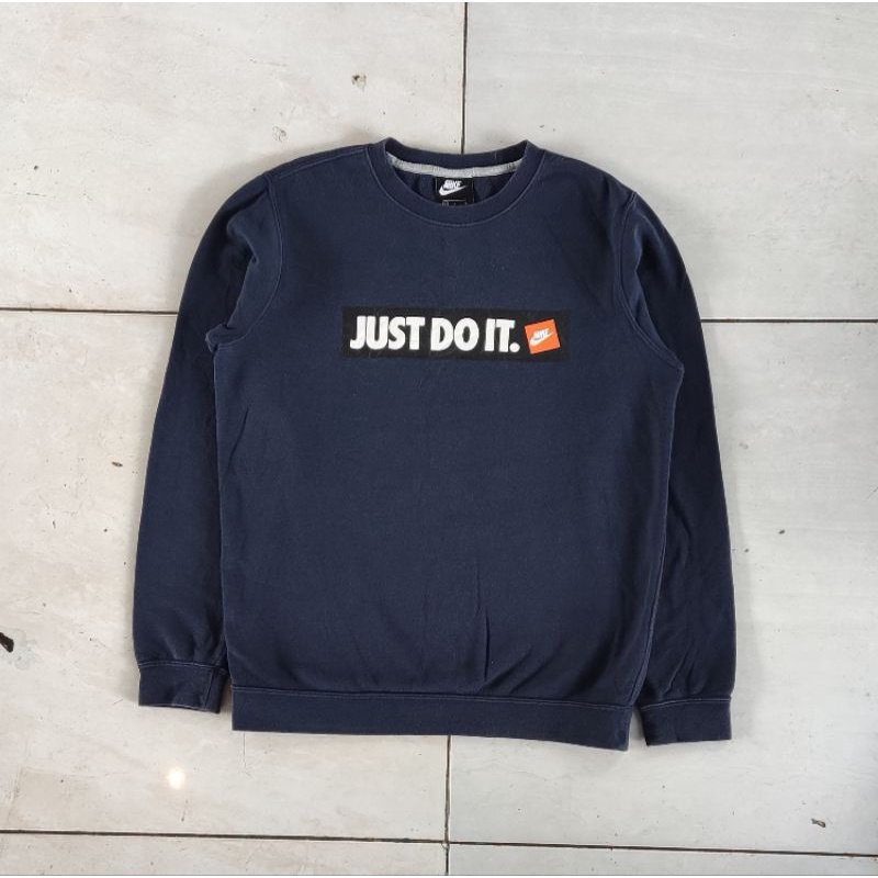 Jual Crewneck Nike Just Do It Second Original Shopee Indonesia