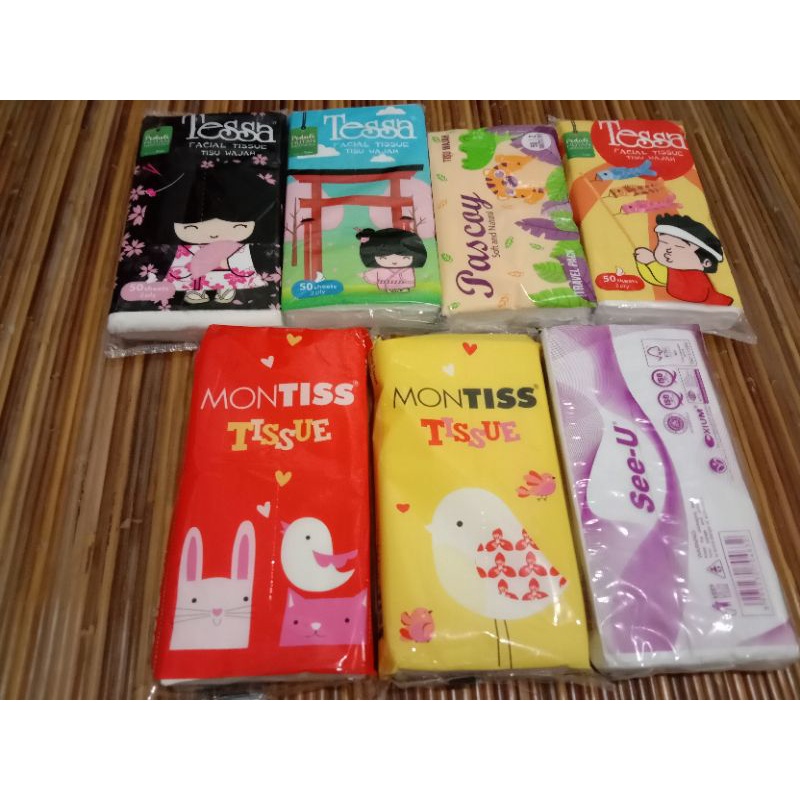 Jual Tisu Tissue Tessa Facial Lembar Travelpack Tisu Wajah Sheet