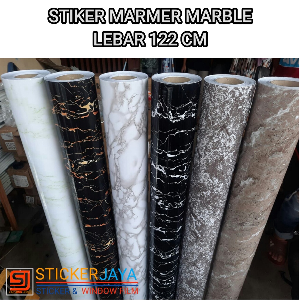 Jual Stiker Marmer Marble Glossy Tebal Stiker Lantai Dinding Meja