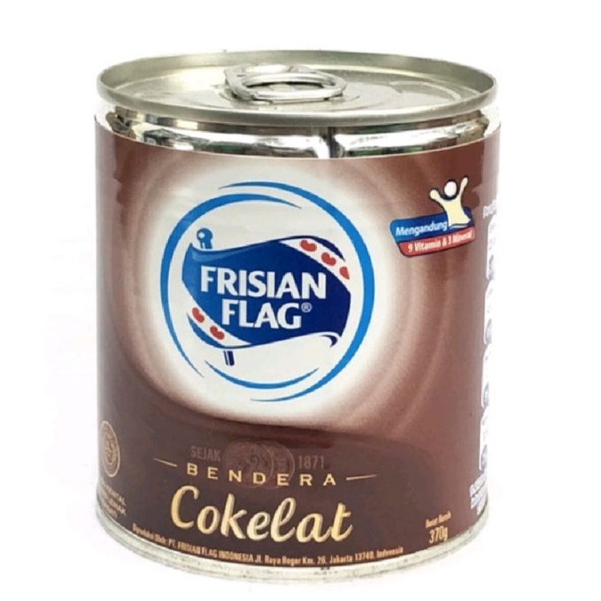 Jual SUSU FRISIAN FLAG Coklat Kemasan 370gr Susu Bendera Kaleng