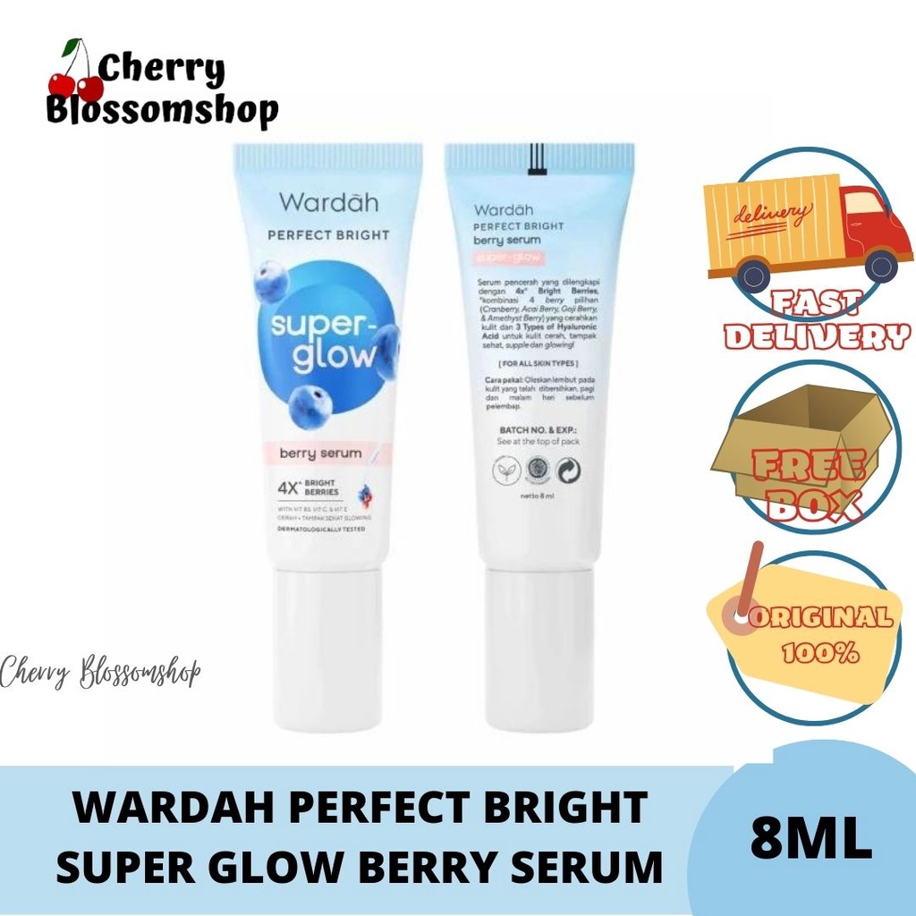 Jual WARDAH PERFECT BRIGHT SUPER GLOW BERRY SERUM 8ML Shopee Indonesia