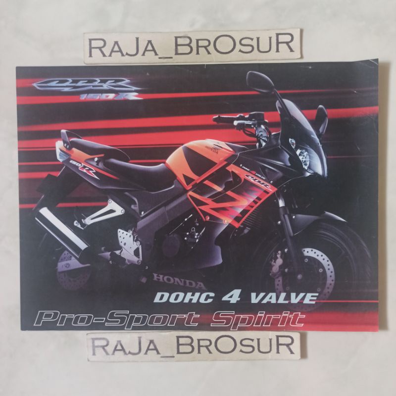 Jual Poster Brosur Katalog Flyer Jadul Lawas Honda Cbr R Cbr R Cbr