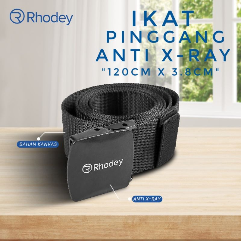 Jual Rhodey Ikat Pinggang Pria Anti X Ray Cm X Cm Metal Detector