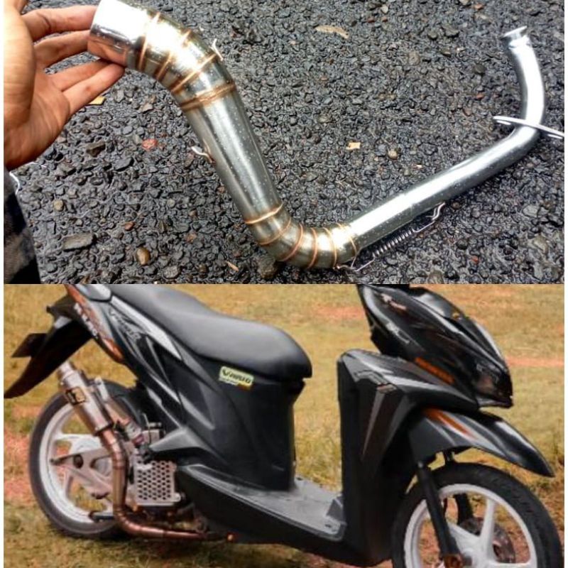 Jual Leheran Pipa Knalpot Ngacung All Nmax Aerox PCX Vario Beat Dll