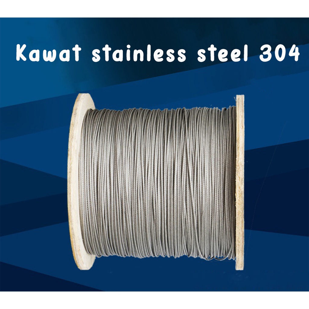 Jual Kawat Seling Stainless Steel 304 Wire Rope Sling Stainless Uk 5 Mm