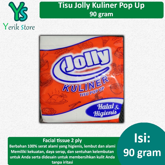 Jual Tisu Jolly Kuliner Pop Up Gram Tissue Facial Tisu Wajah Tisu