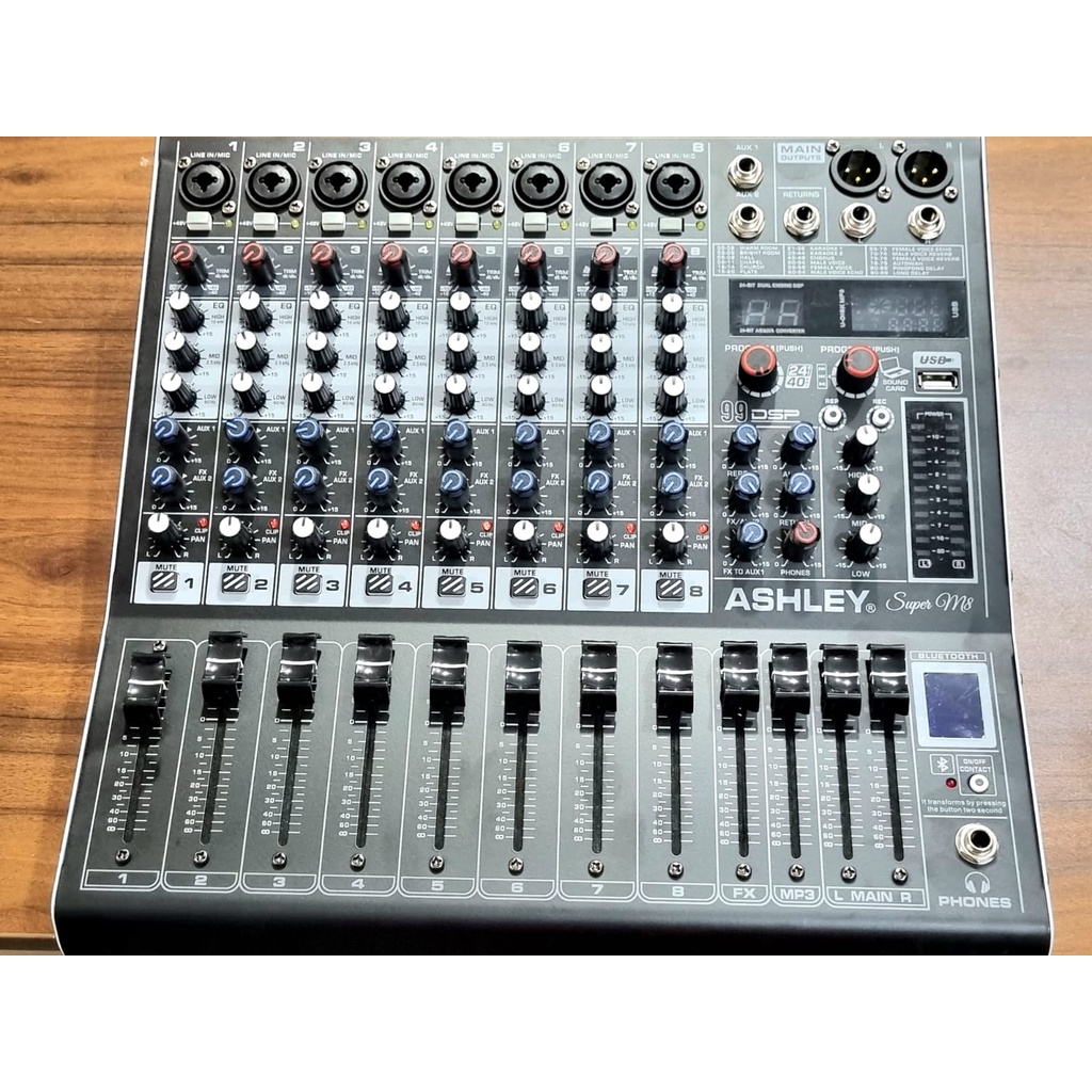 Jual Mixer Audio Ashley Super M Ch Usb Bluetooth Recording To Pc Baru