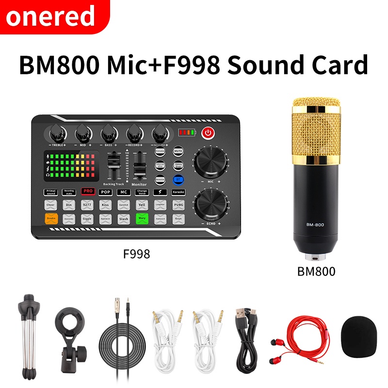 Jual Onered Bm F Soundcard Set Mixer Bluetooth Sound Card Mic