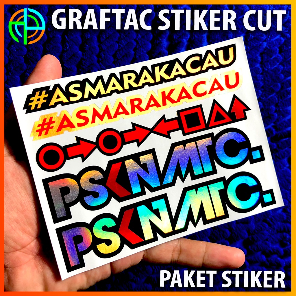 Jual Isi 05 Stiker Graftac Set PSKN MTC Asmarakacau Hologram Cutting