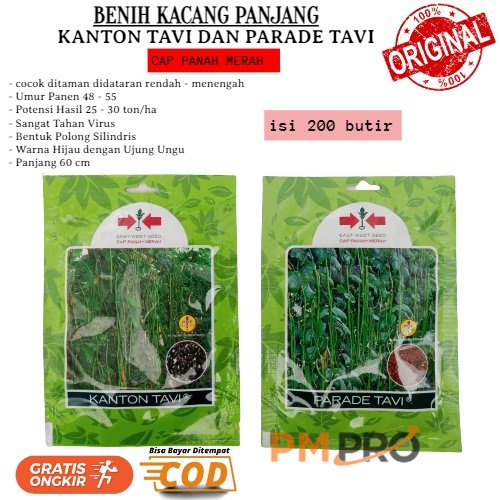 Jual Biji Benih Sayur Kacang Panjang Parade Tavi Dan Kanton Tavi Isi