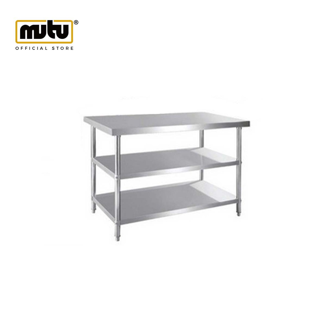 Jual Worktable 3 Plat Meja Dapur Meja Stainless RWT 8c 2 Shopee