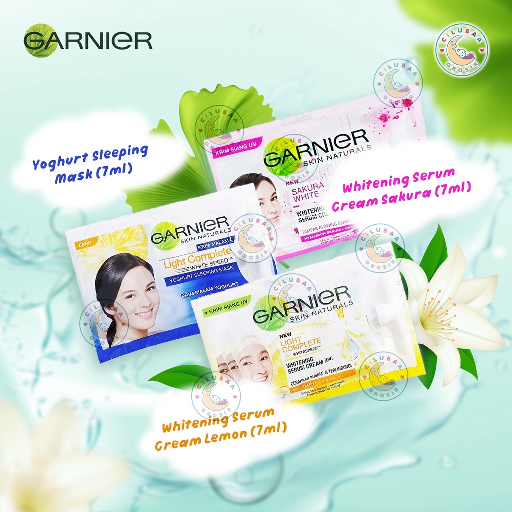 Jual Garnier Yoghurt Sleeping Mask Sachet Light Complete Sakura