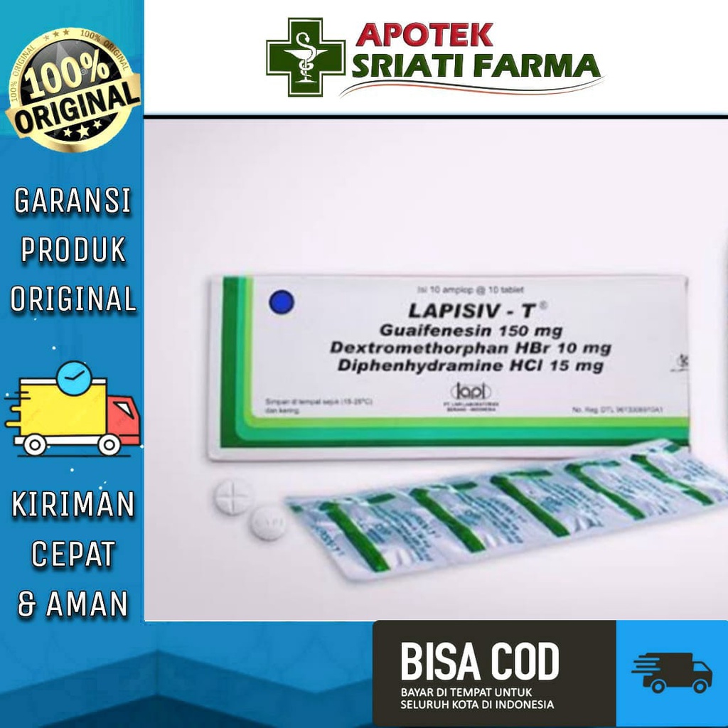 Jual Lapisiv T Strip Obat Batuk Kering Berdahak Flu Pilek Shopee