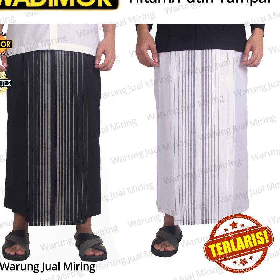 Jual Sarung Wadimor Hitam Polos Dan Putih Tumpal Kain Samping