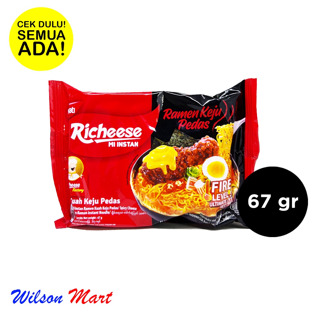 Jual Nabati Richeese Mi Instant Ramen Keju Pedas Fire Level Ultimate