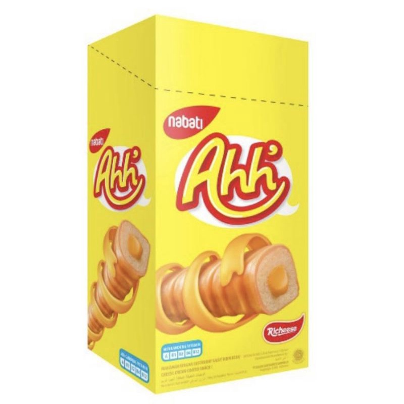 Jual Richeese Nabati Ahh Cheese Coklat Roll Isi Pcs Box Gram