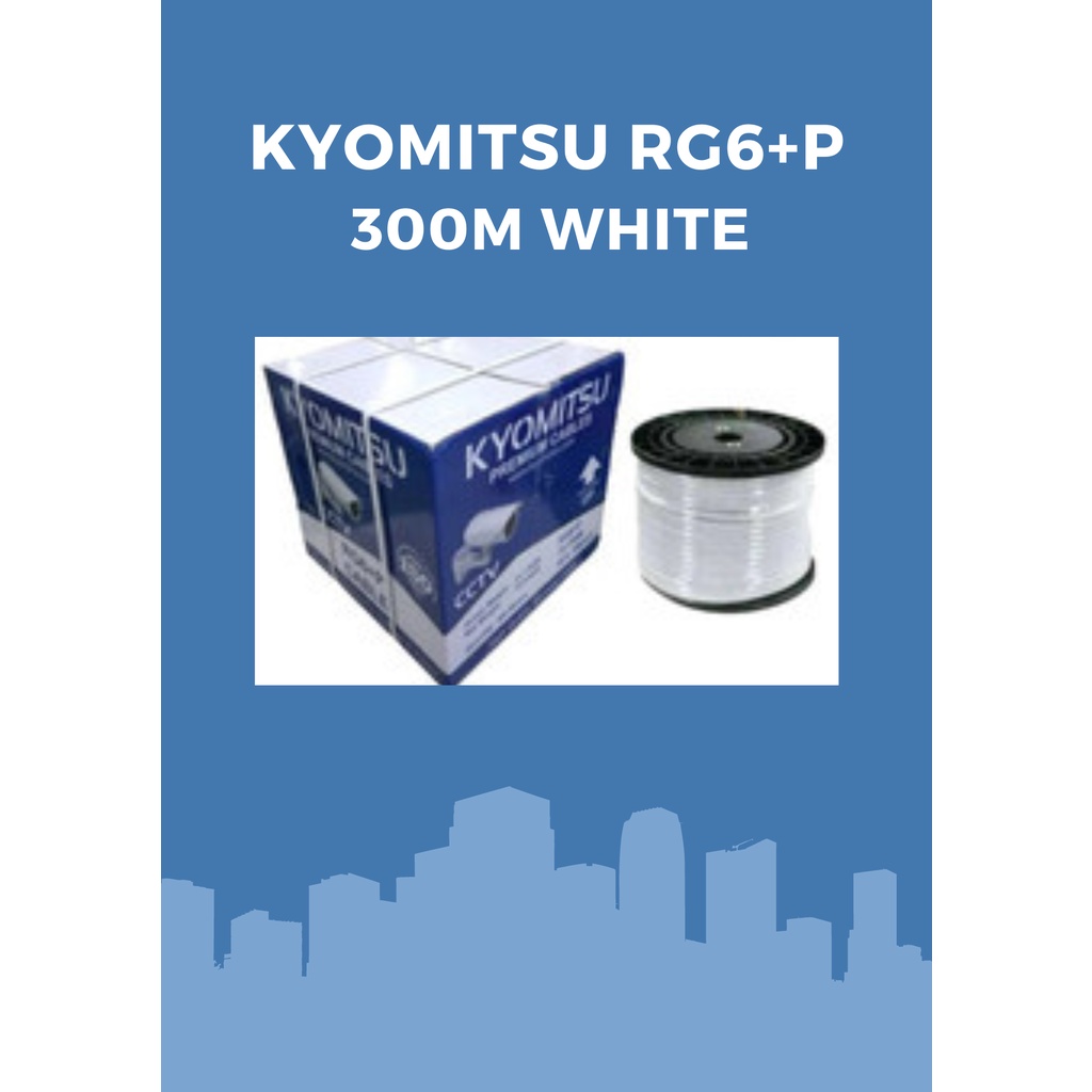 Jual Kabel Kyomitsu Rg P Meter White Shopee Indonesia