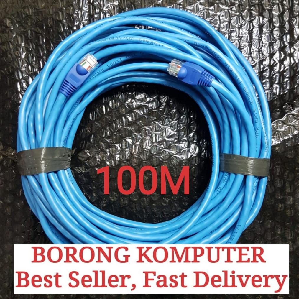 Jual PRODUK KABEL LAN CAT 6 VASCOLINK 100 METER SIAP PAKAI 100METER