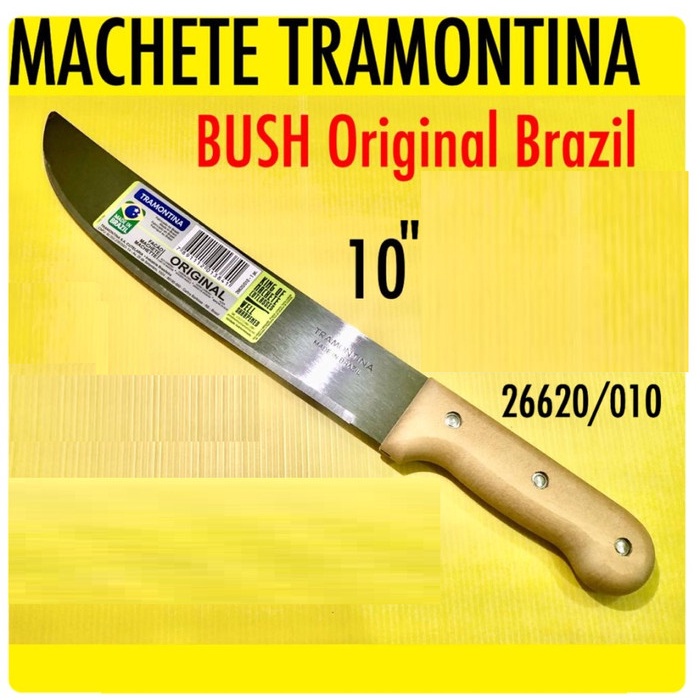 Jual Golok Machete Tramontina Bush 10 Inci 26620 010 Original Brazil