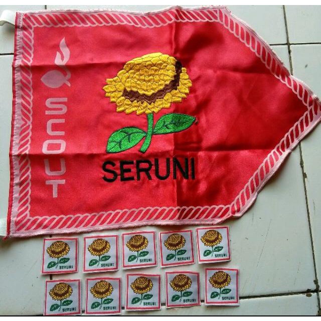 Jual Set Bendera Regu Tanda Regu Seruni Pramuka Bordir Regu Putri