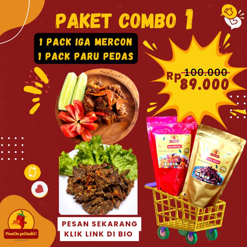 Jual Paket Combo Iga Mercon Paru Pedas Shopee Indonesia