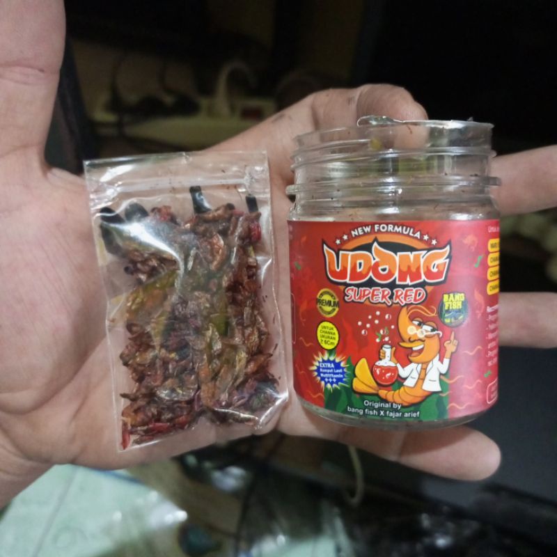 Jual UDANG SUPER RED REPACK 4 5GR ORIGINAL PRODUK BANG FISH X FAJAR