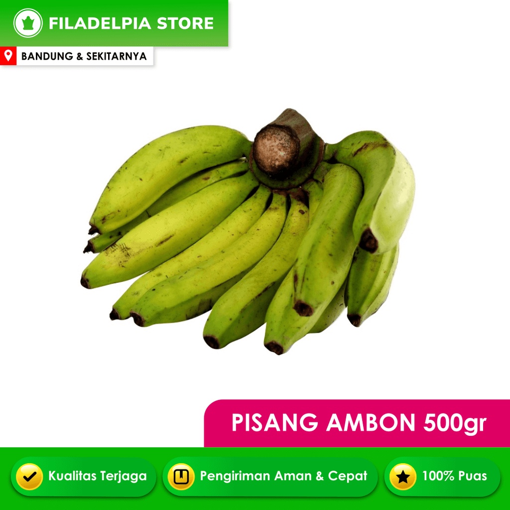 Jual Pisang Ambon 500gr 1kg Buah Segar Promo Bandung Shopee Indonesia